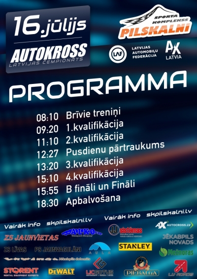 Programma 16. jūlijam