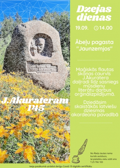 Dzejas dienas Ābeļu pagastā afiša
