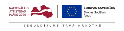 Eiropas Sociālā fonda projekta logo