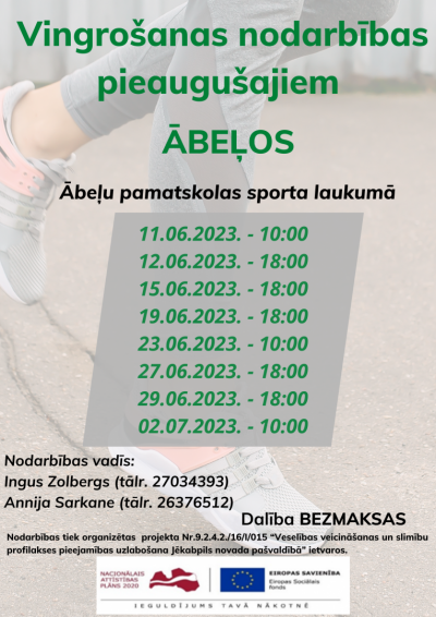 Vingrošana Ābeļos