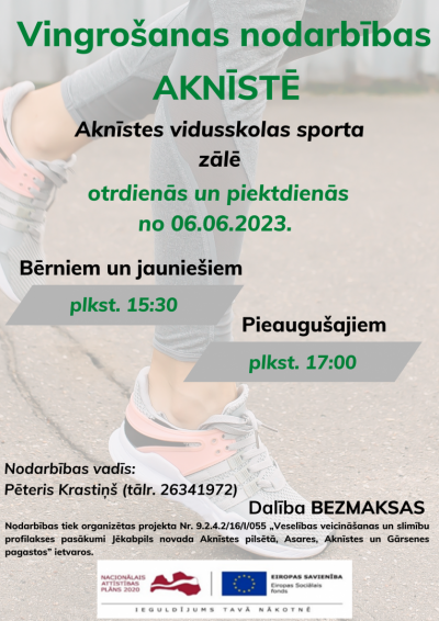 Vingrošana Aknīstē