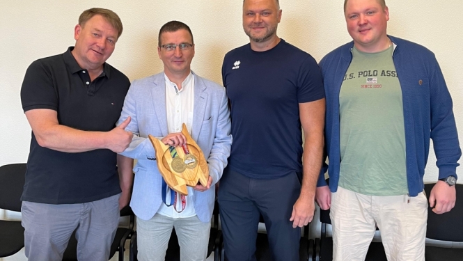 Domes vadība tiekas ar SK "Jēkabpils Lūši" komandas vadību