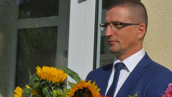 Domes priekšsēdētājs Raivis Ragainis 1.septembrī Jēkabpils 3.vidusskolā