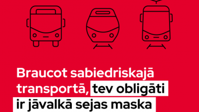 No 7. oktobra sabiedriskajā transportā obligāti jālieto sejas maskas