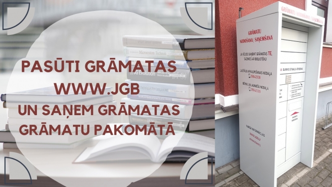 Grāmatu skapis pie Jēkabpils Galvenās bibliotekas