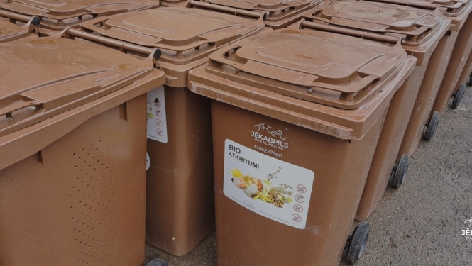 Bioloģisko atkritumu šķirošanas konteineri
