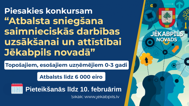 vizuālais materiāls par pieteikšanos projektu konkursā