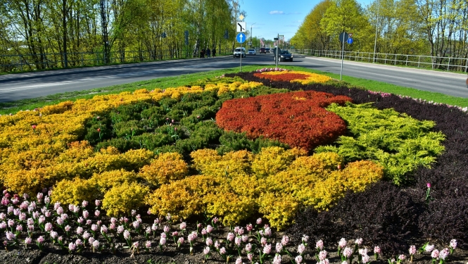 Puķu dobe Jēkabpilī