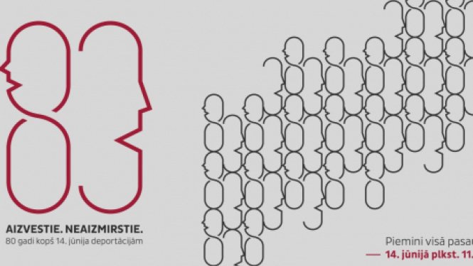 Pieminot Latvijas iedzīvotāju pirmās masu deportācijas 80. gadadienu, vienlaikus visā valstī notiks 1941. gadā izsūtīto iedzīvotāju vārdu lasījumi