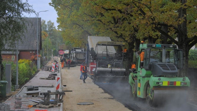 Palejas ielas asfaltēšana