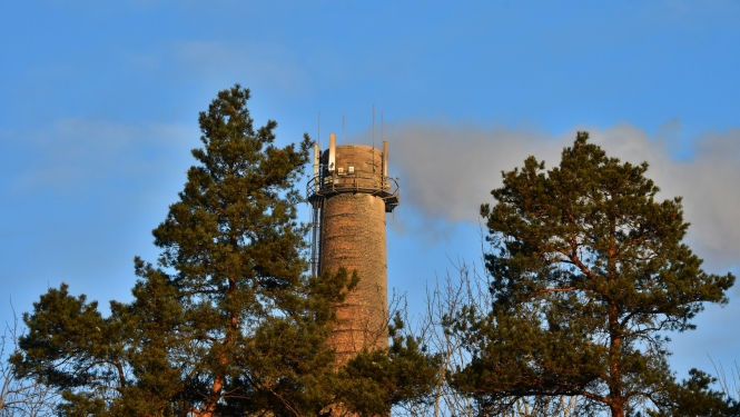 Tvaika ielas katlumājas dūmenis Jēkabpilī