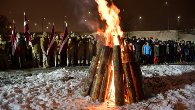 Barikāžu ugunskurs Rīgā