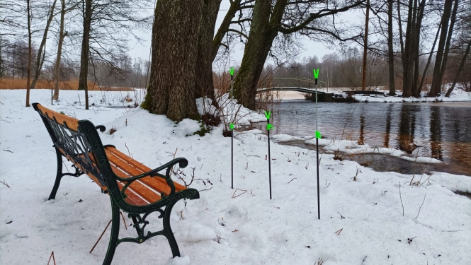 Soliņš pie Zasas upes ar īpašu vietu makšķerniekiem