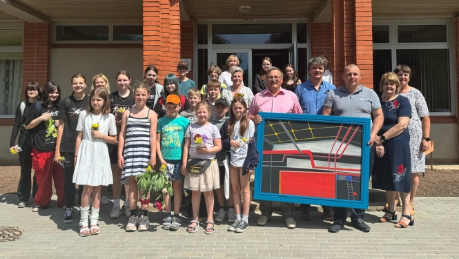 Kopbilde no izstādes atklāšanas Viesītē