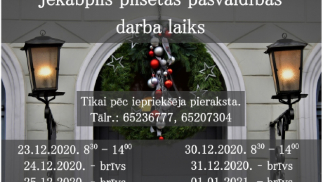 Pašvaldības darba laiks svētkos