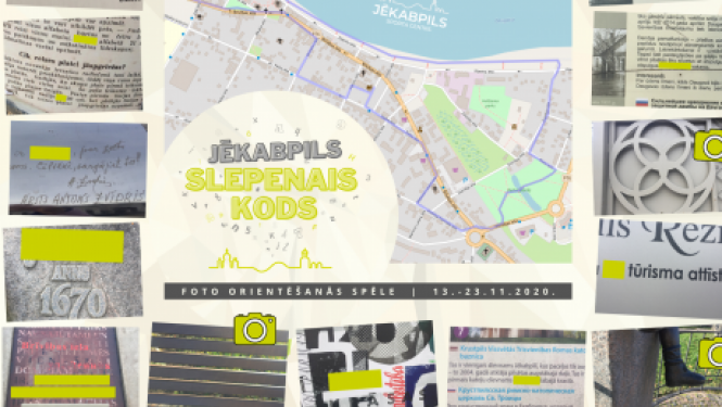 Piedalies foto orientēšanās spēlē un atšifrē “Jēkabpils slepeno kodu”!