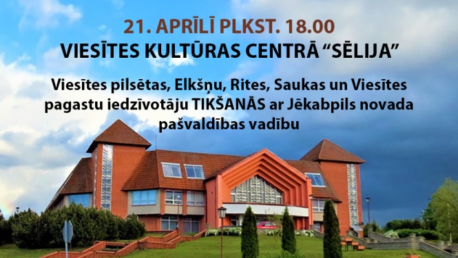 Iedzīvotāju tikšanās Viesitē afiša