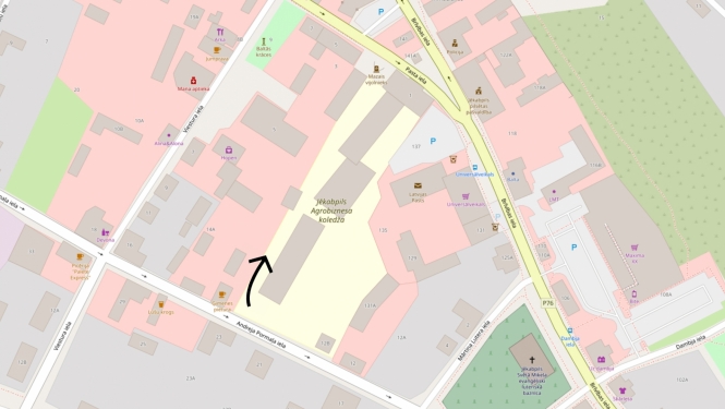 karte - ieeja koledžā