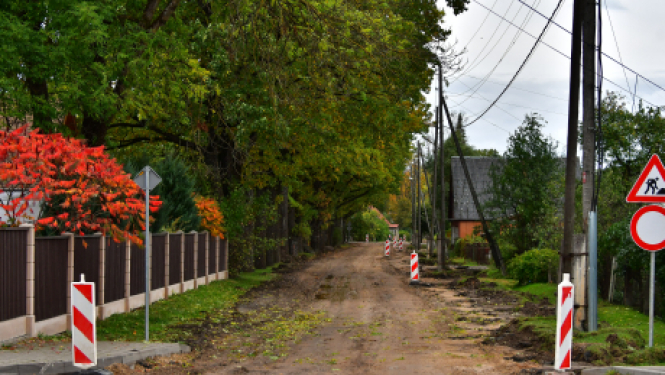 Palejas ielas pārbūves laikā noteikti satiksmes ierobežojumi