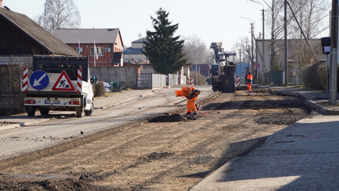 Jaunās ielas pārbūve - būvdarbi