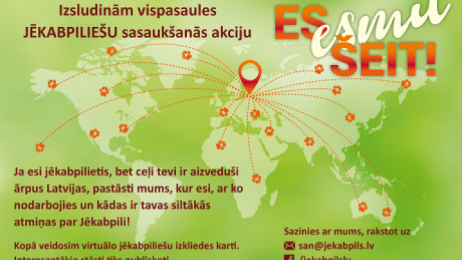 Meklējam jēkabpiliešus visā pasaulē