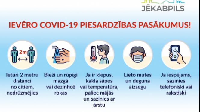 Jēkabpilī trīs no gandrīz 600 testētajiem iestāžu darbiniekiem apstiprināta Covid-19 saslimšana