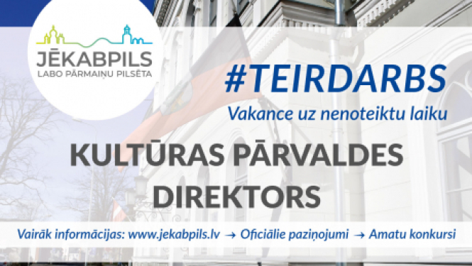 Pagarināts konkurss Kultūras pārvaldes direktora amatam