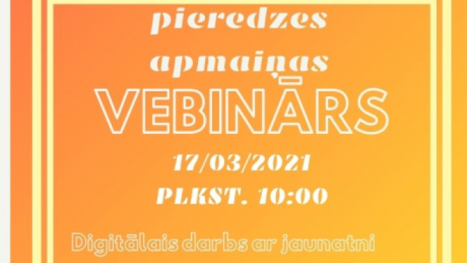 Projekta “KOPĀ vienā virzienā” ietvaros darbā ar jaunatni iesaistītos aicina uz pieredzes apmaiņas vebināru