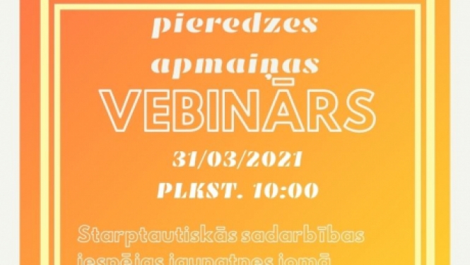 Projekta “KOPĀ vienā virzienā” ietvaros darbā ar jaunatni iesaistītos aicina uz pieredzes apmaiņas vebināru