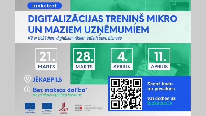 Kickstart teksts un logo