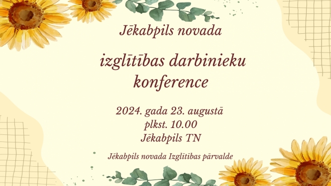 Konferences uzsaukuma plakāts