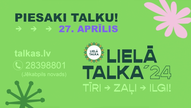 Lielās talkas uzsaukuma plakāts