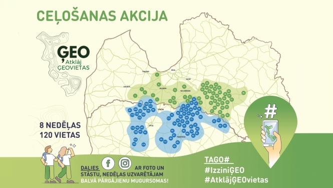 Titulbilde - akcijas karte ar būtiskāko informāciju tekstuāli