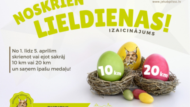 “Noskrien Lieldienas!” un saņem svētku medaļu!