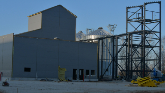 Apskata pārtikas pārstrādes ražotnes jaunbūvi