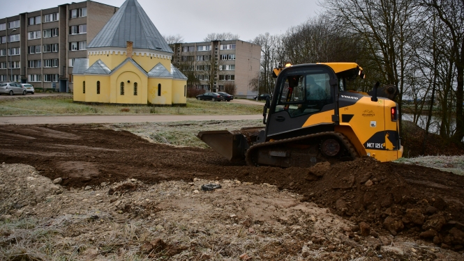 Būvniecības darbi Pils rajonā