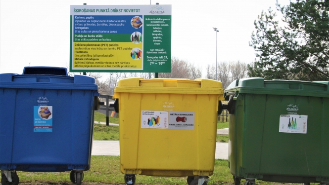 Atkritumu šķirošanas laukums Jēkabpilī