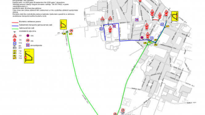 No 29.septembra būs slēgts Brīvības ielas posms no Rūdolfa Blaumaņa ielas līdz Zvanītāju ielai