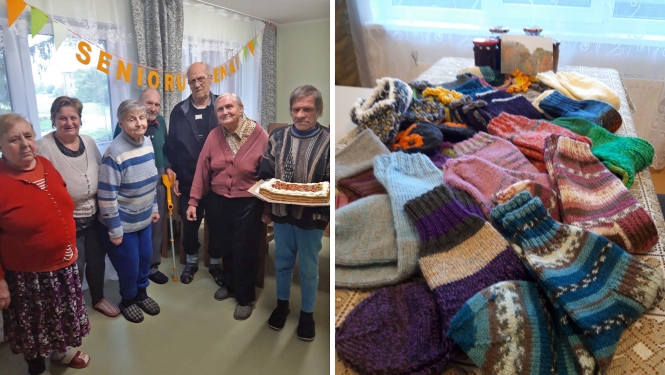 Senioru diena un dāvinājums Mežvijās