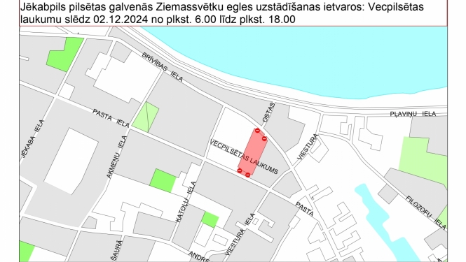 satiksmes ierobežojumi 2. decembrī - shēma