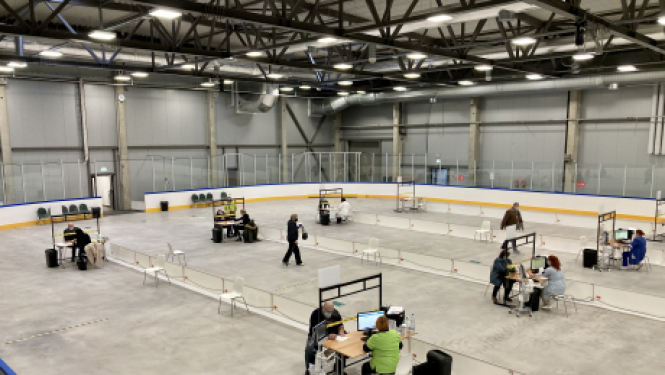 Divu dienu laikā Jēkabpils liela mēroga vakcinācijas centrā vakcinēti 426 cilvēki