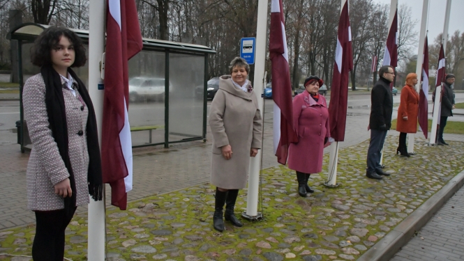 18.novembra svinīgais brīdis Jēkabpilī