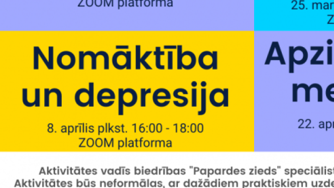 Vebināru cikls jauniešiem par garīgo veselību "Es varu!" – aprīļa aktivitātes