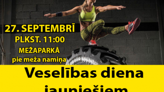 27.septembrī Jēkabpils Mežaparkā notiks “Veselības diena jauniešiem”