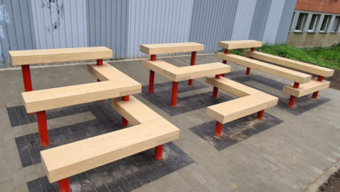 Uzstādīts jauns vides objekts – soliņš “350”