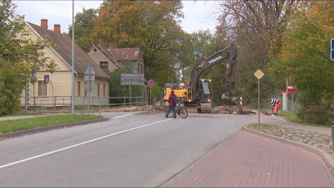 Jēkabpilī iesākta Brīvības ielas posma pārbūve