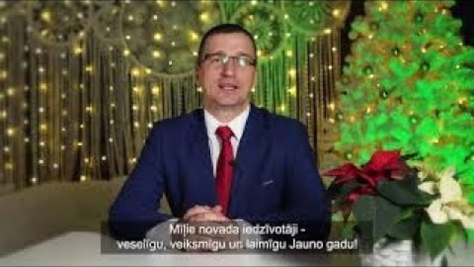 Jēkabpils novada priekšsēdētājs Raivis Ragainis sveic iedzīvotājus gadumijā!