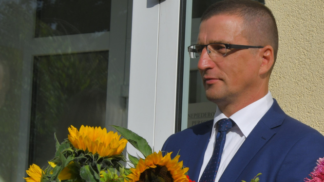 Domes priekšsēdētājs Raivis Ragainis 1.septembrī Jēkabpils 3.vidusskolā