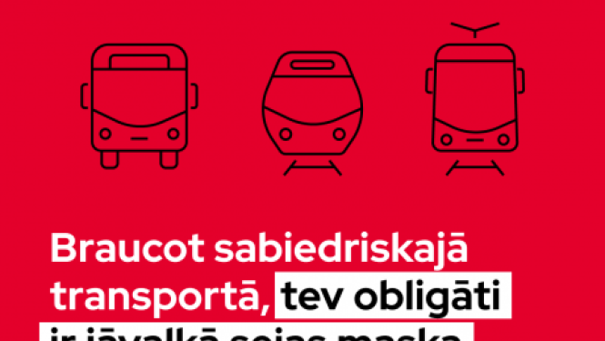 No 7. oktobra sabiedriskajā transportā obligāti jālieto sejas maskas