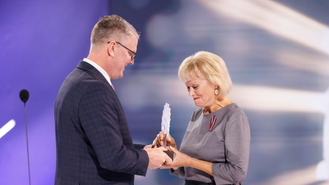 Pasniegta Latvijas Lepnuma balva jēkabplietei Annai Norei